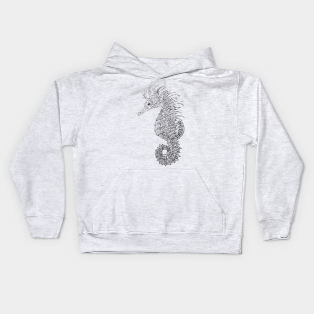 seahorse Kids Hoodie by wildmagnolia